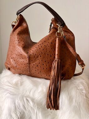 G.I.L.I. Roma 2 Ostrich Leather Bag